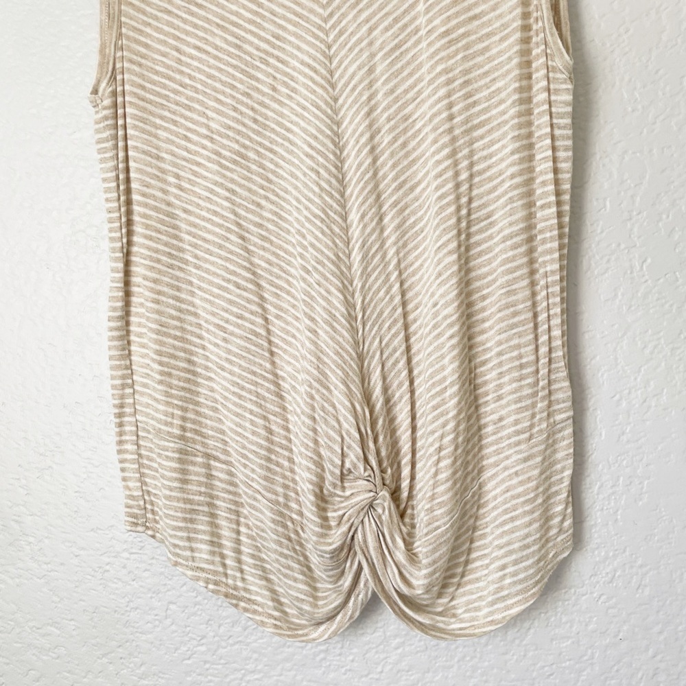 Sadie & Sage Cream Striped Tank Top - Picture 2 of 4